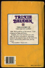 The Mystery of the Velvet Gown square back cover