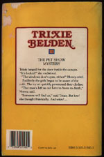 The Pet Show Mystery square back cover