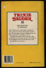 The Mystery in Arizona square back cover